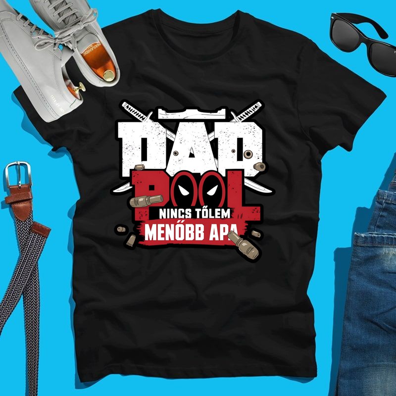 Férfi póló Dad pool menő apa