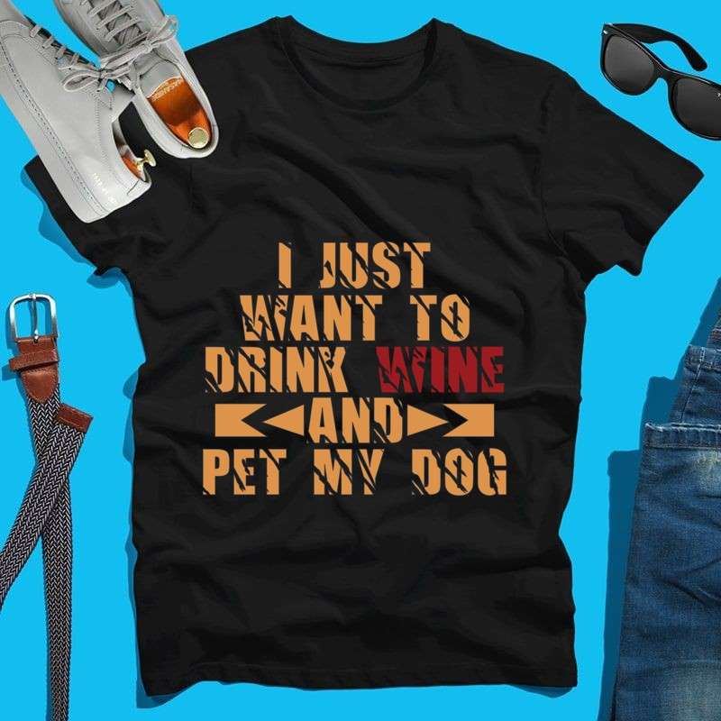 Férfi póló I just want to drink