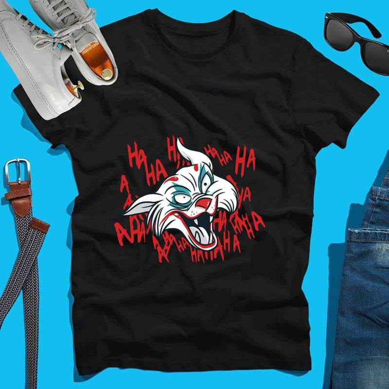 Férfi póló Joker Cat