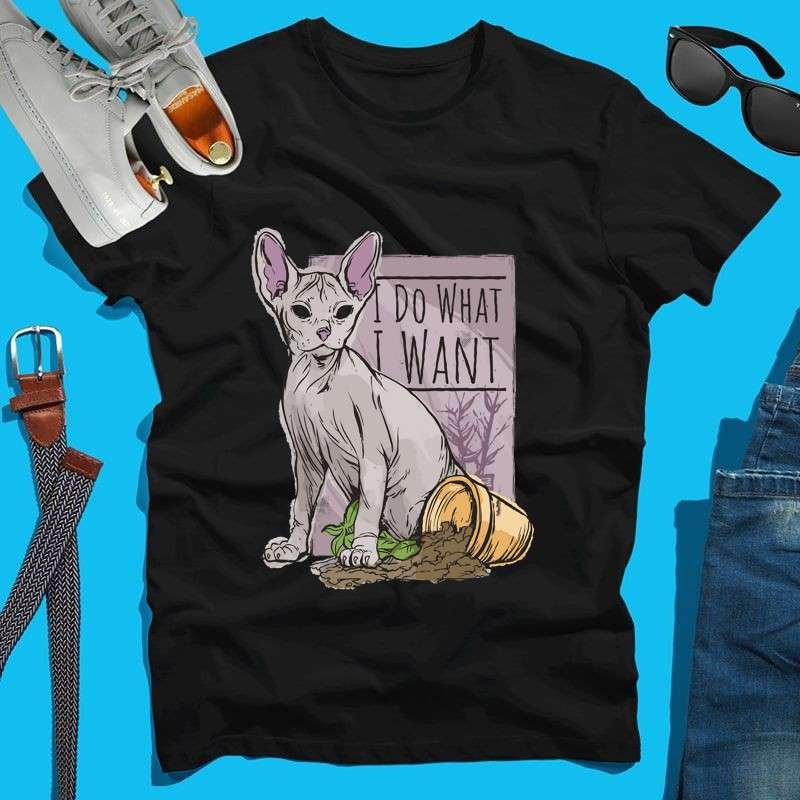 Férfi póló Cat Wants