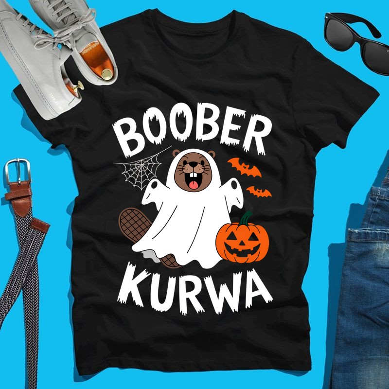 Férfi póló boober kurwa halloween