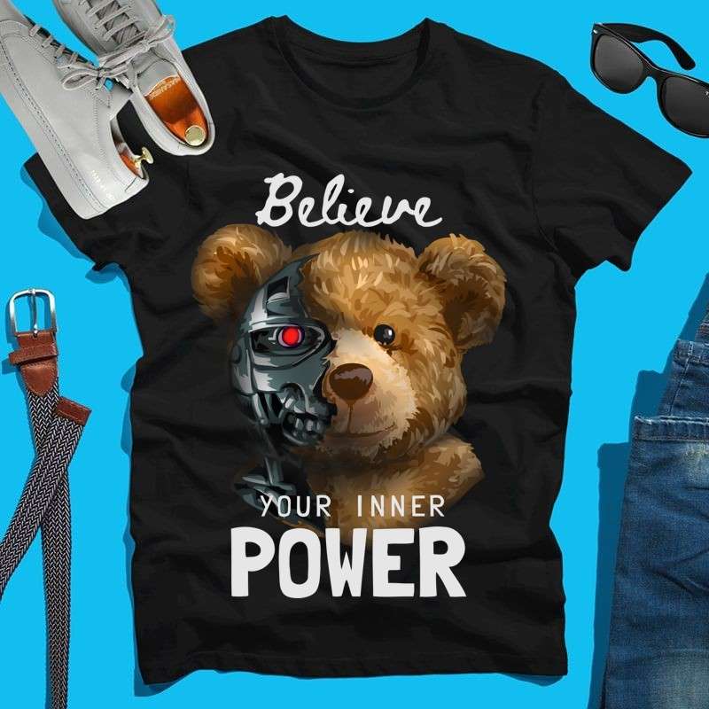 Férfi póló Belive maci