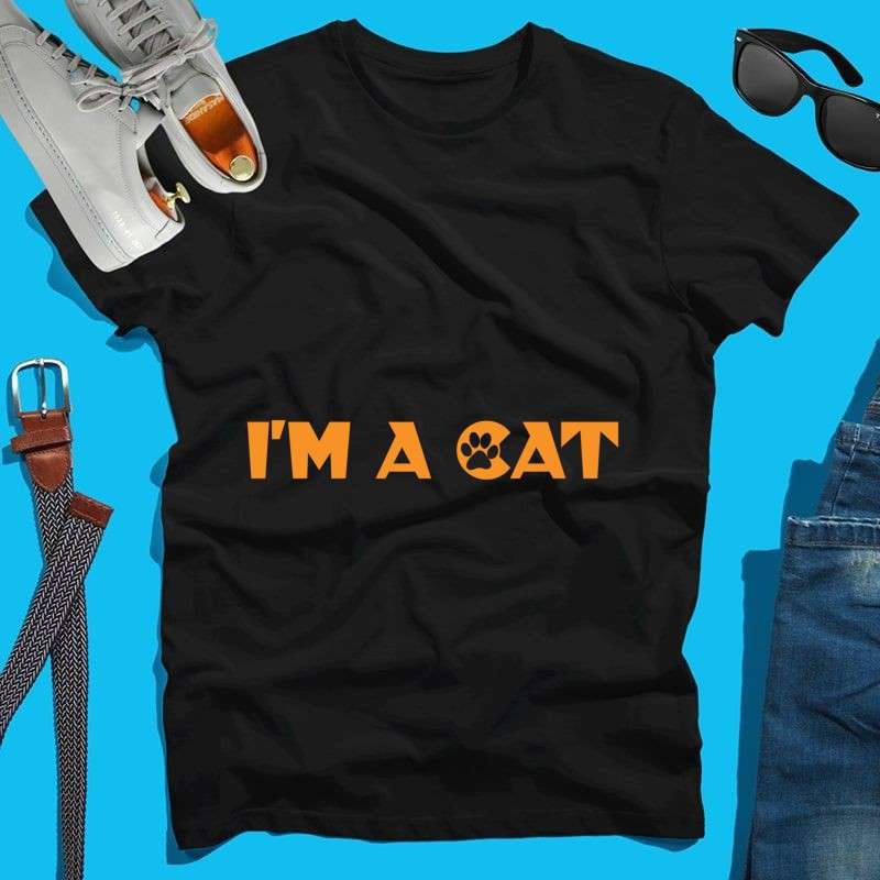 Férfi póló I'm a cat