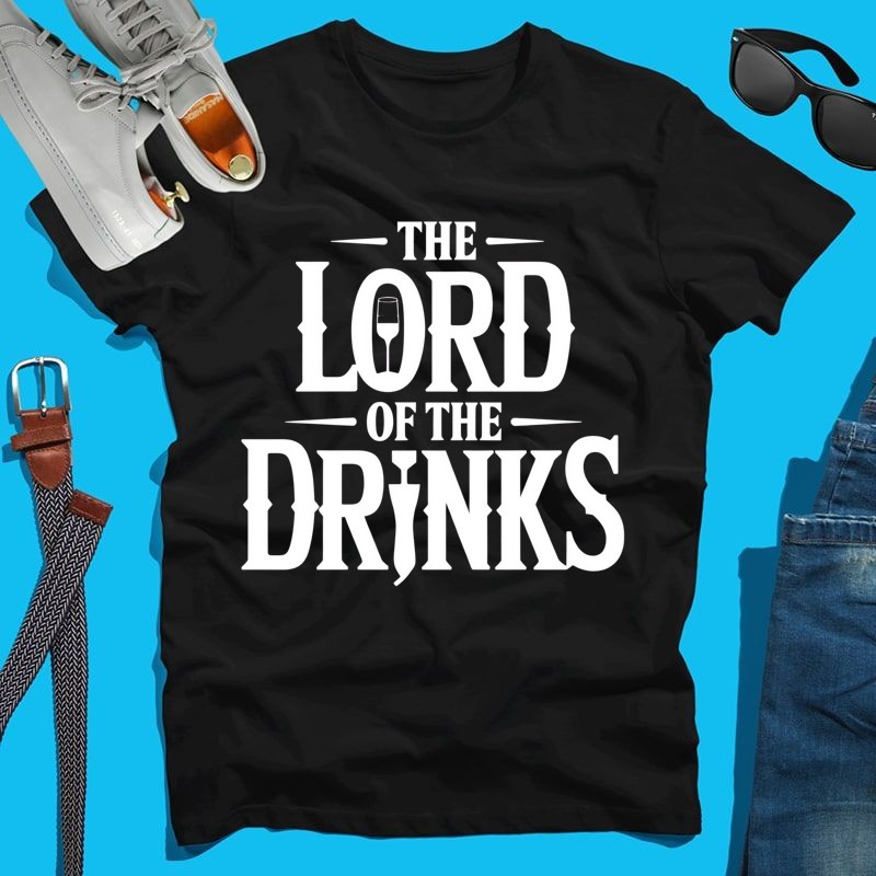 Férfi póló The Lord of the Drinks sörös ivós