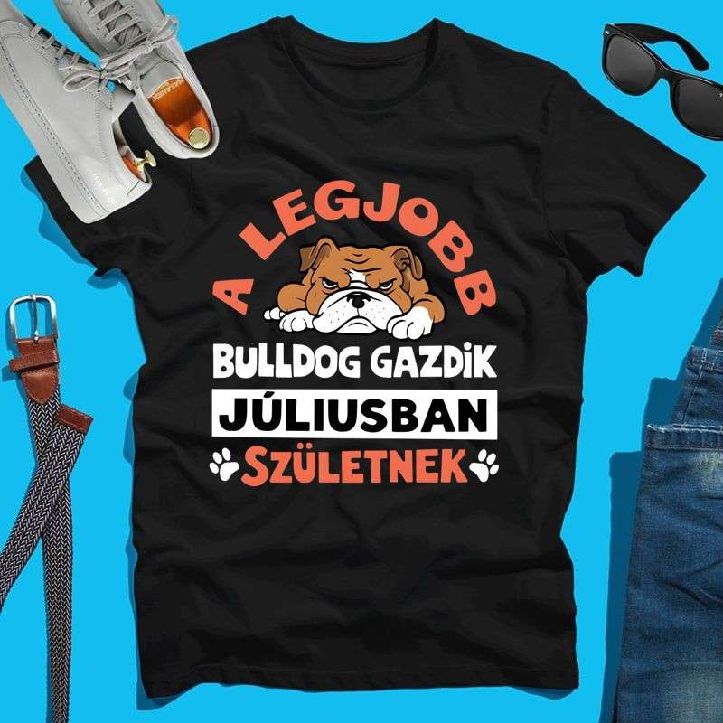 Férfi póló A legjobb bulldog gazdi