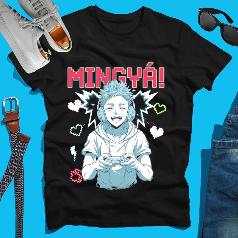 Férfi póló Mingyá anime style