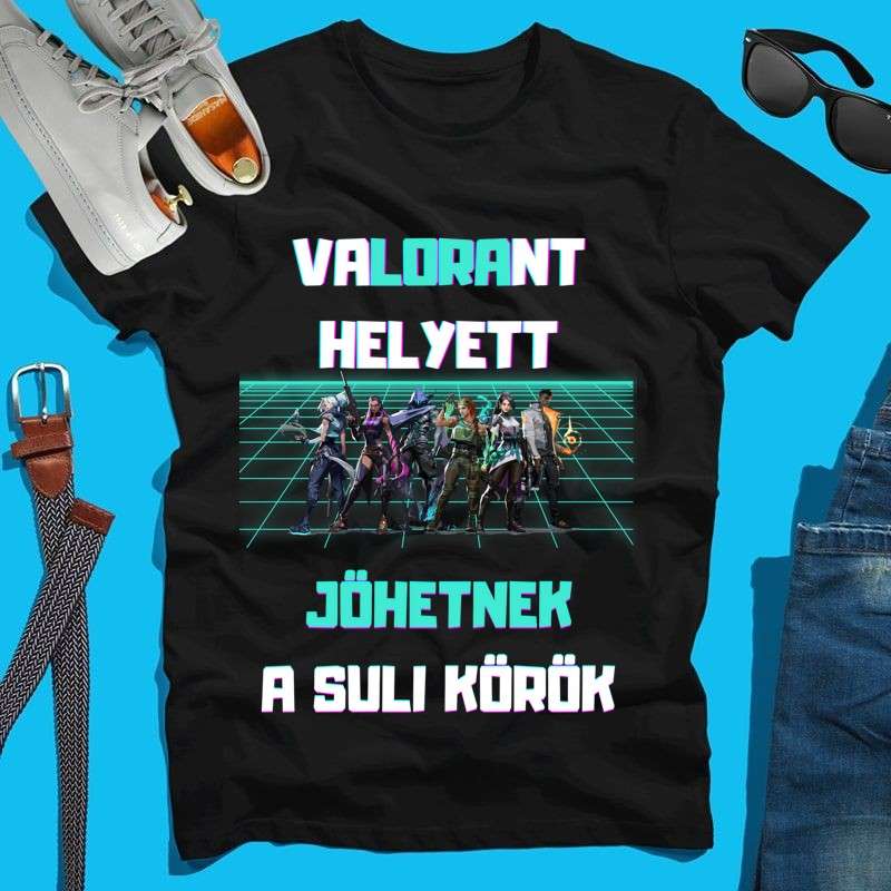 Férfi póló valorant helyett jöhetnek a suli körök