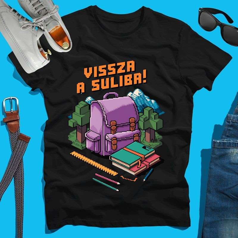 Férfi póló Vissza a suliba