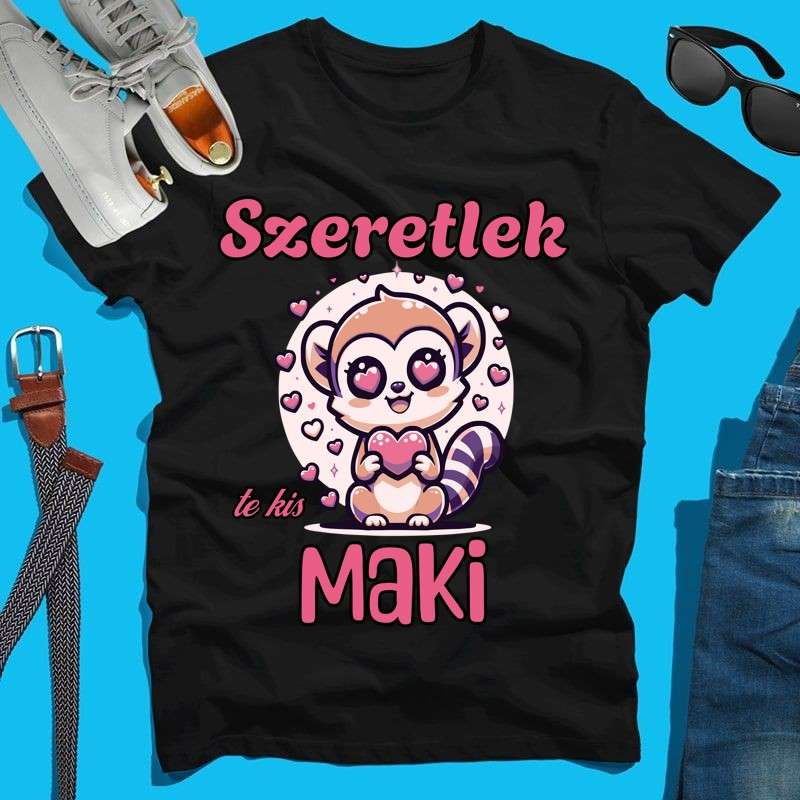 Férfi póló Szeretlek te kis maki lány