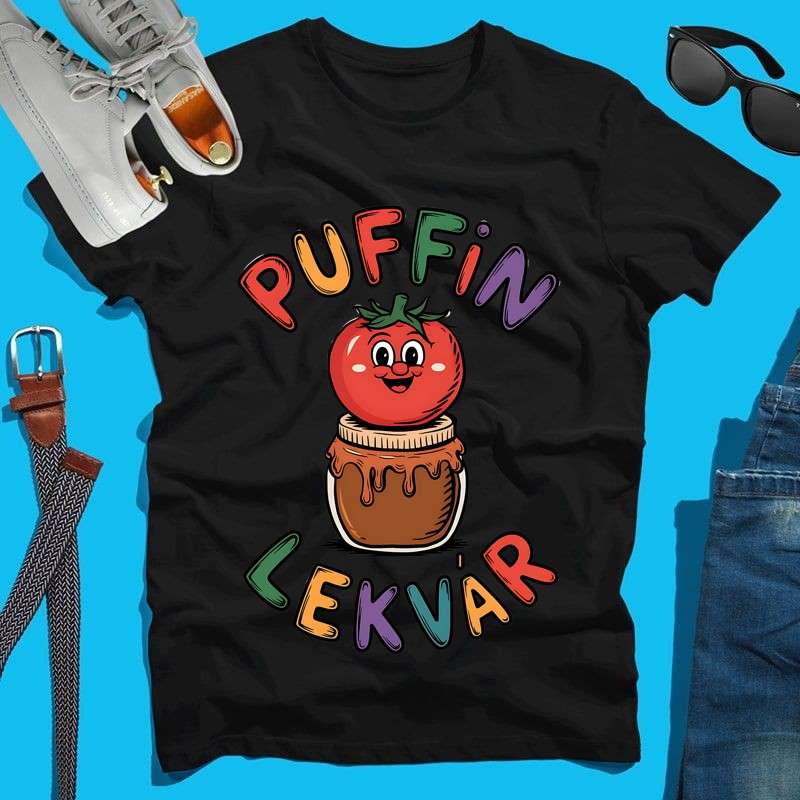 Férfi póló Puffin lekvár