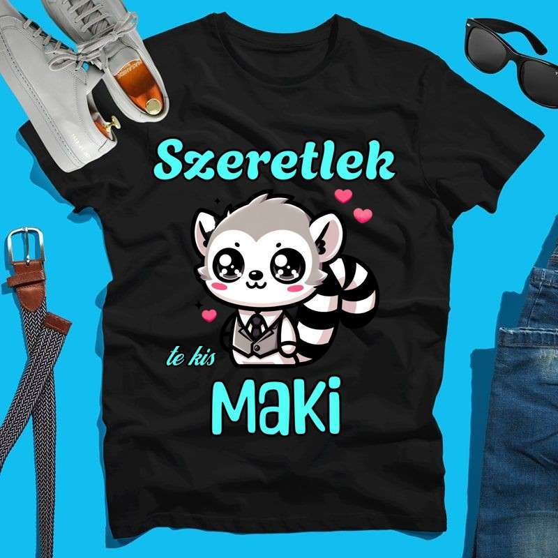 Férfi póló Szeretlek te kis maki fiú