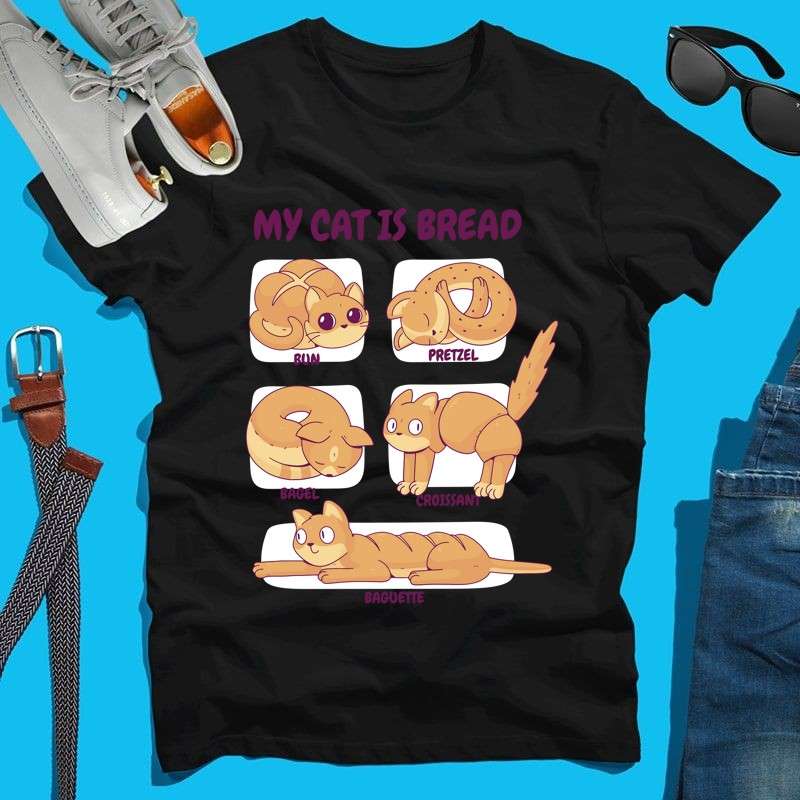 Férfi póló Cat Bread