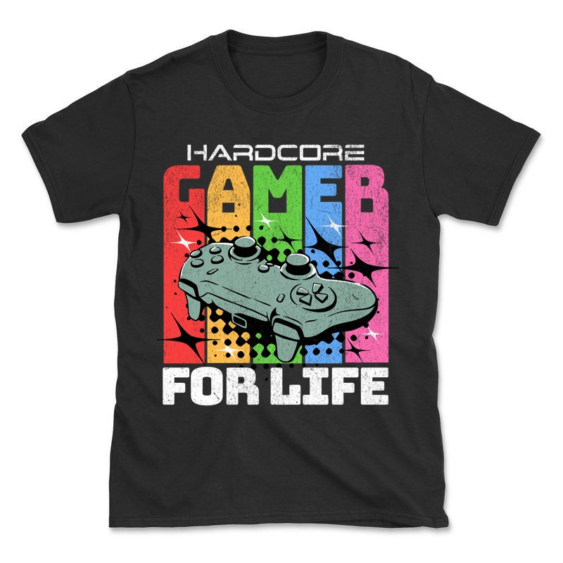 Férfi póló Hardcore Gamer For Life