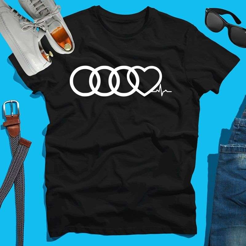 Férfi póló Audi love