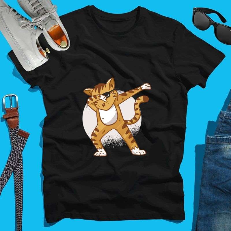Férfi póló Dabbing Cat