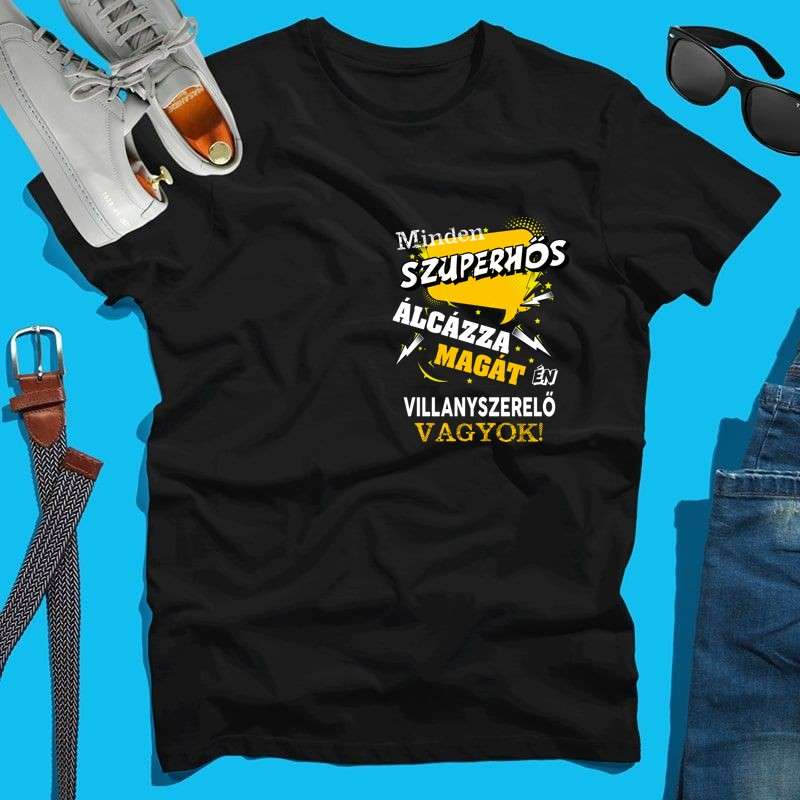 Férfi póló VILLANYSZERELŐ