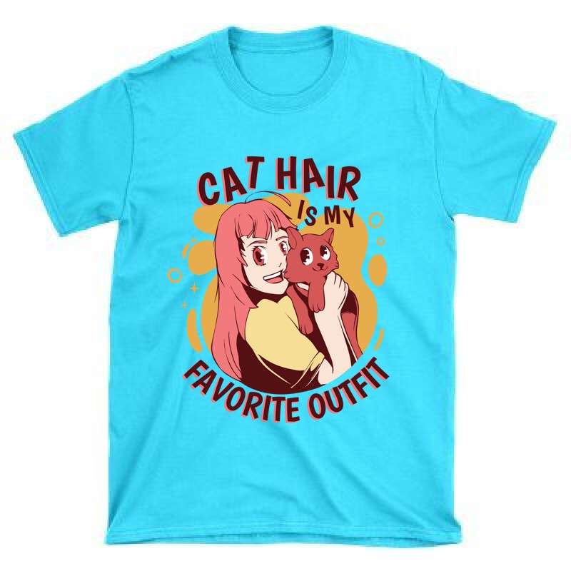 Férfi póló Cat hair is my favorite outfit
