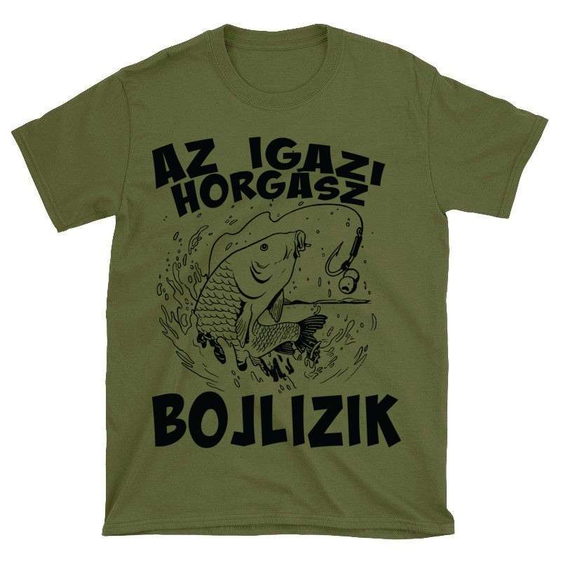 Férfi póló Az igazi horgász bojlizik