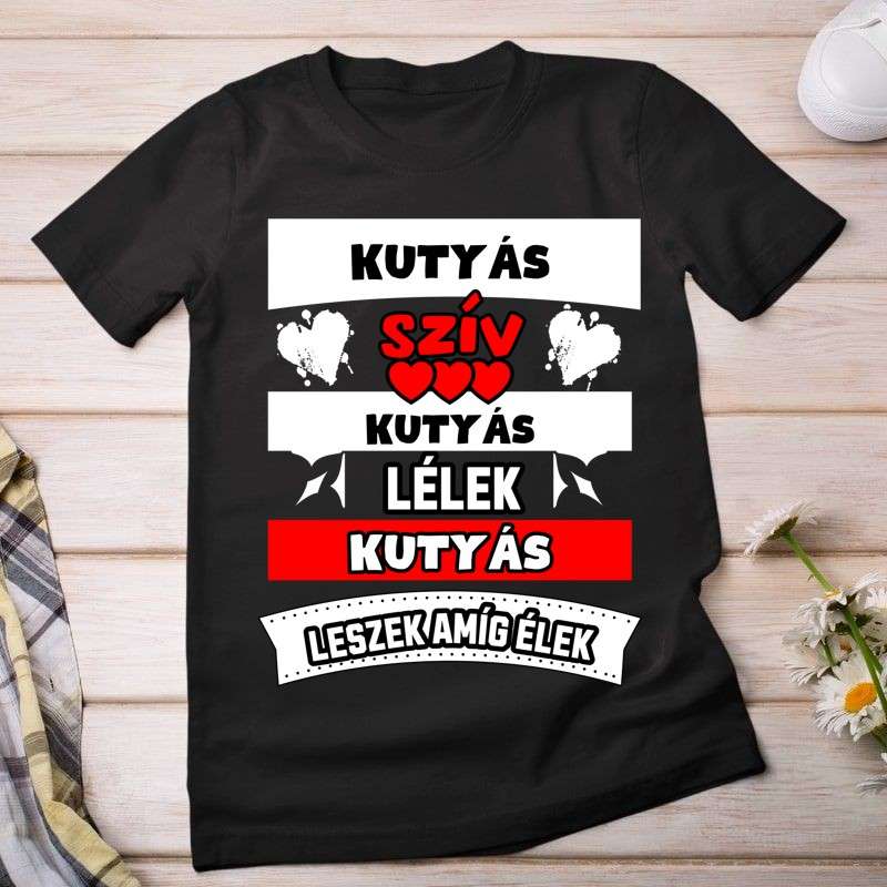 Női póló KUTYÁS SZÍV LÉLEK