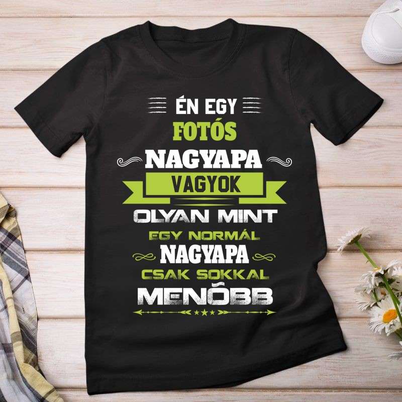 Női póló Én egy fotós papa vagyok