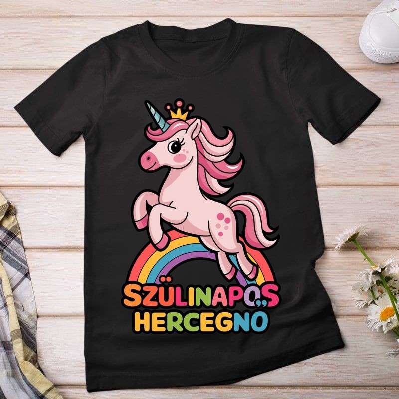 Női póló Szülinapos hercegnő