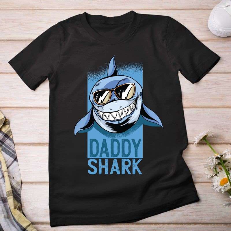 Női póló Daddy Shark