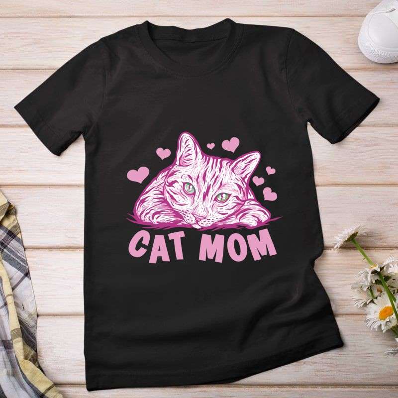 Női póló Cat Mom Tshirt