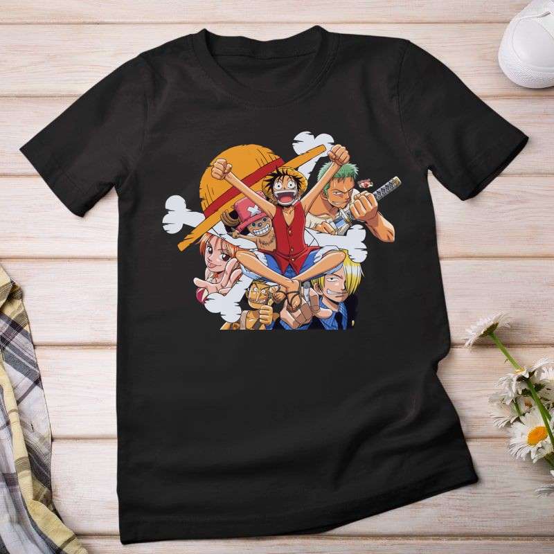 Női póló One piece karakterek