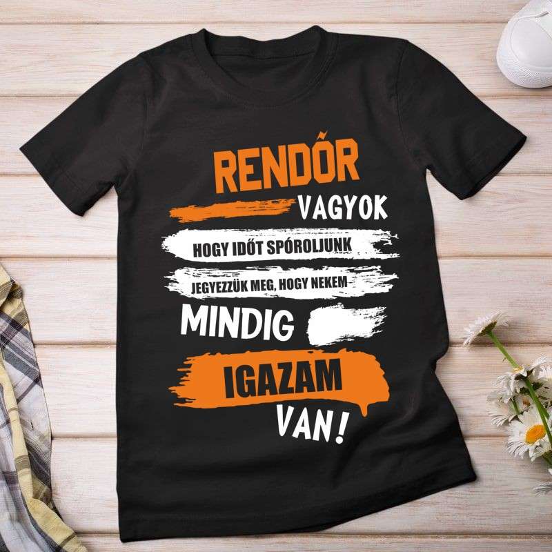 Női póló RENDŐR