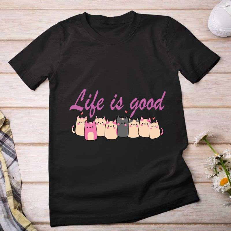 Női póló life is good