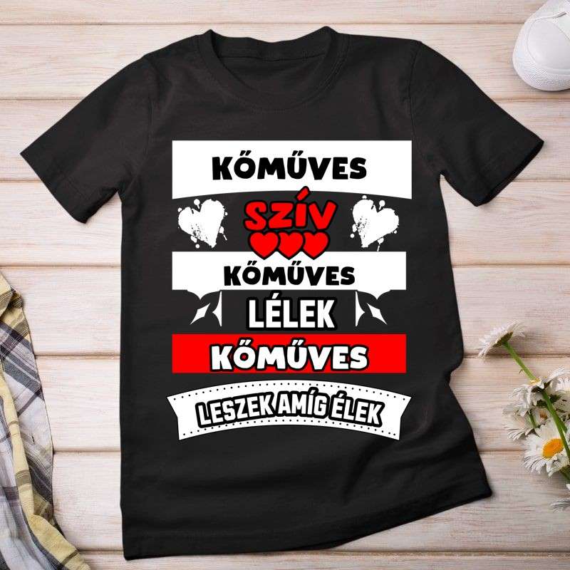 Női póló Kőműves szív