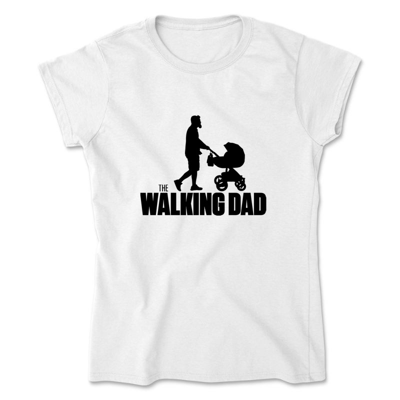 Női póló The Walking Dad - Fekete