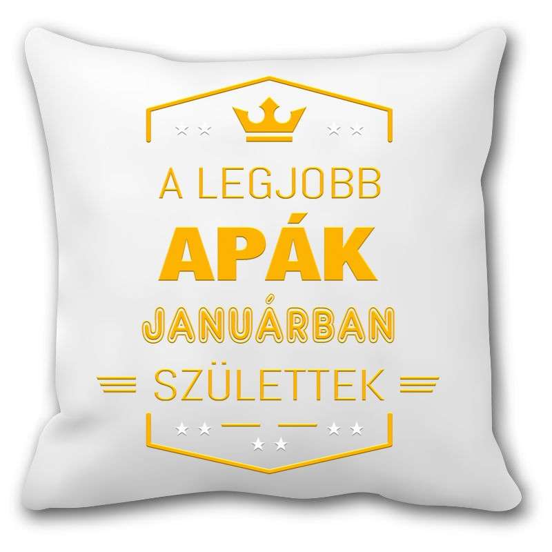 Párna Legjobb apa január