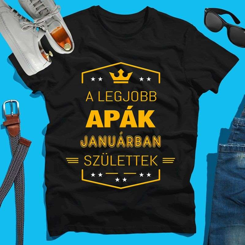 Férfi póló Legjobb apa január