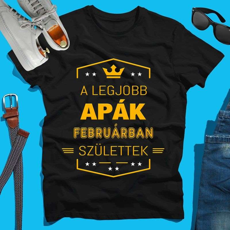 Férfi póló Legjobb apa február