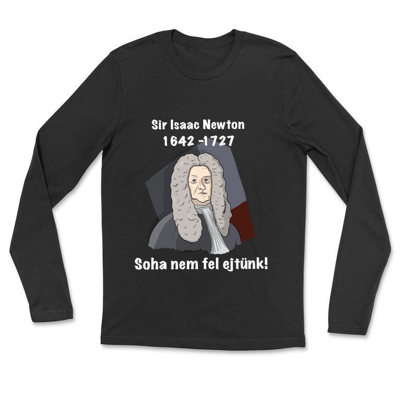 Gyerek hosszú ujjú póló Szóvicc - Isaac Newton Soha nem fel ejtünk!