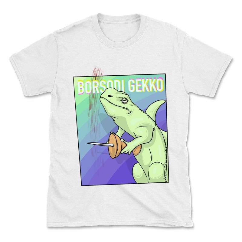 Férfi póló Borsodi gekko