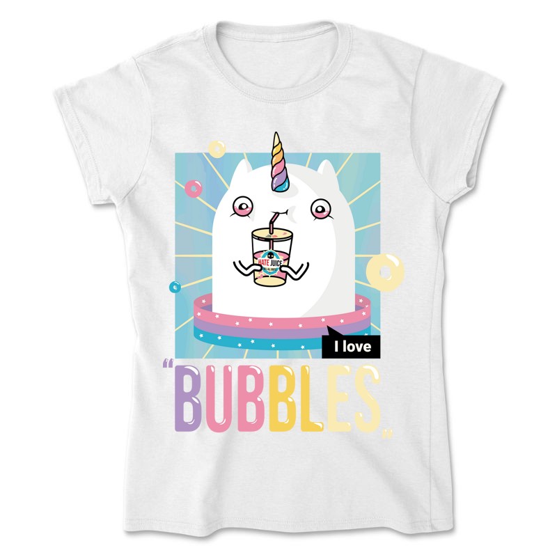 Női póló Unikornis - I love bubbles