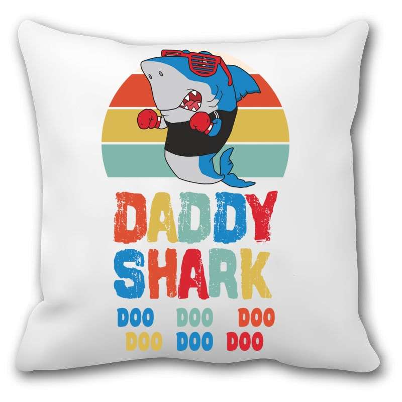Párna DADDY SHARK DOO DOO BOX