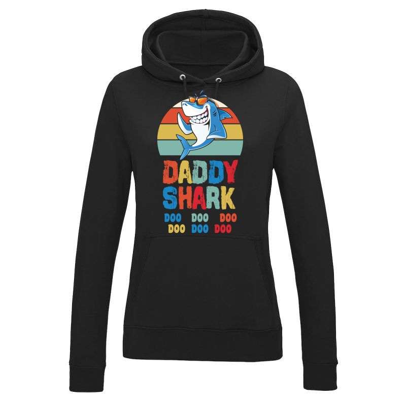Női kapucnis pulóver DADDY SHARK DOO DOO