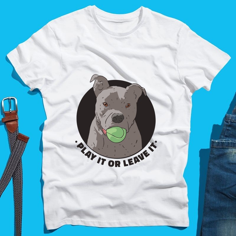 Férfi póló Play It Or Leave It Dog