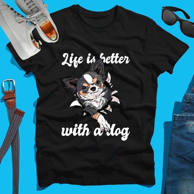 Férfi póló Popup Dog