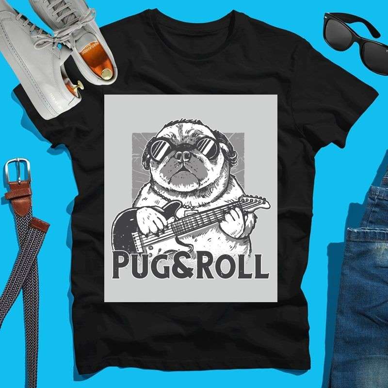 Férfi póló Rocking Pug