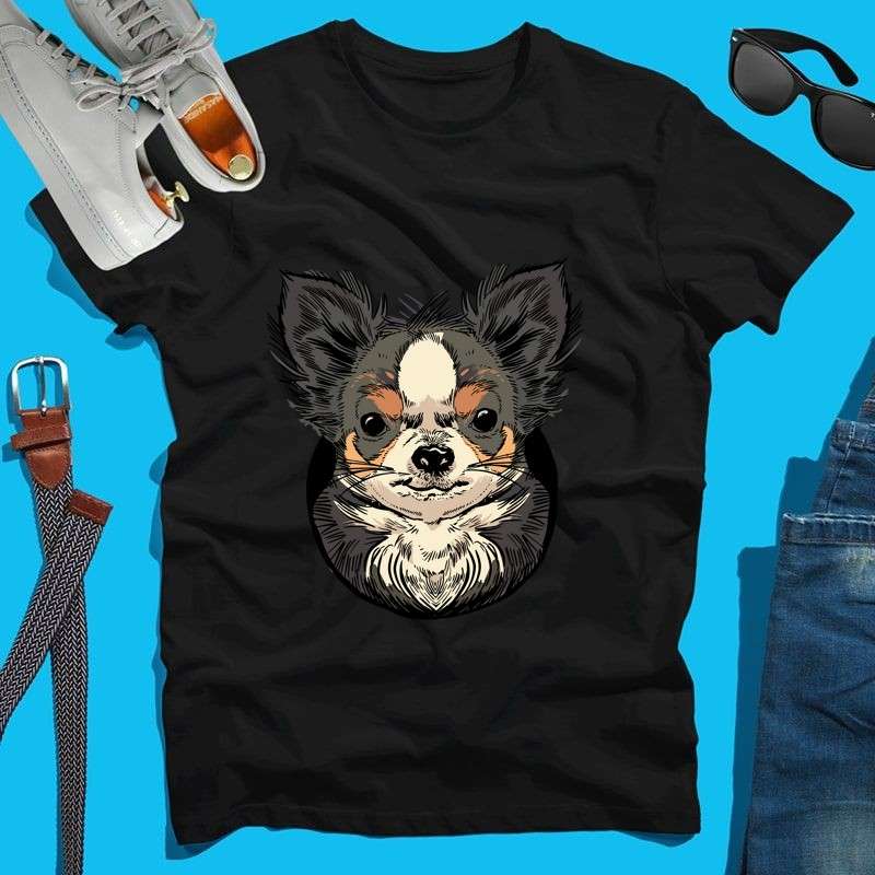 Férfi póló Chihuahua Face