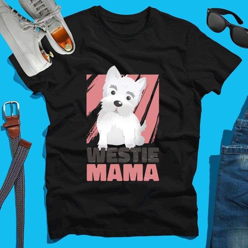 Férfi póló Westie Mama Dog