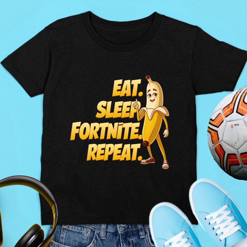 Gyerek póló Fortnite repeat banán