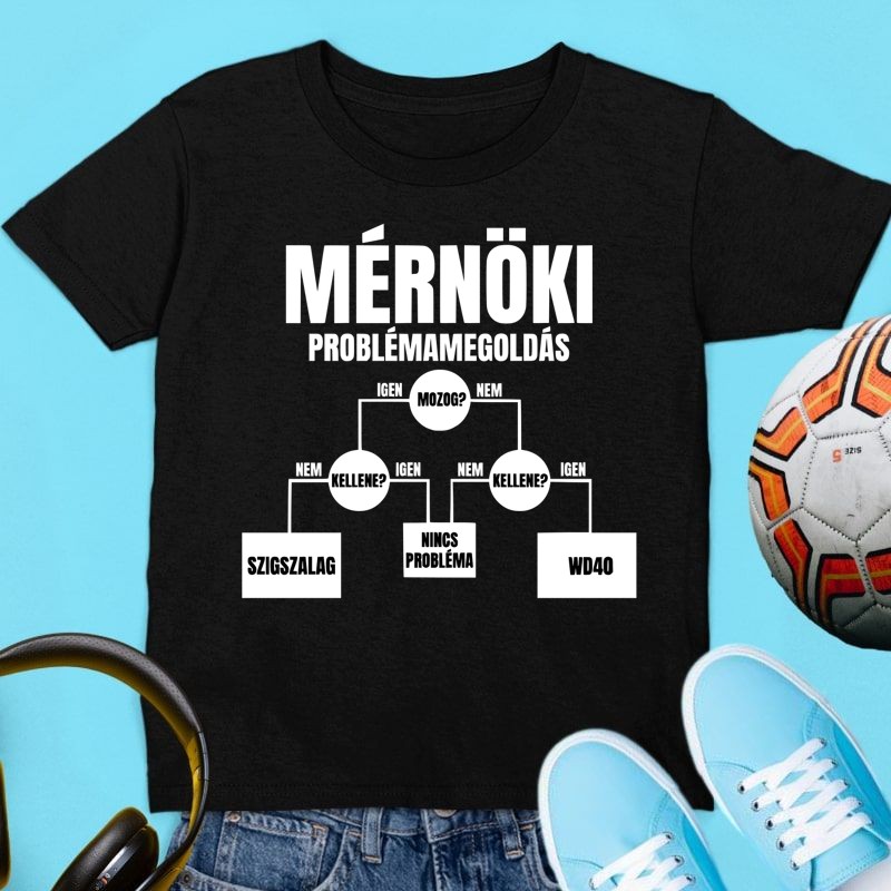 Gyerek póló Mérnöki probléma megoldás