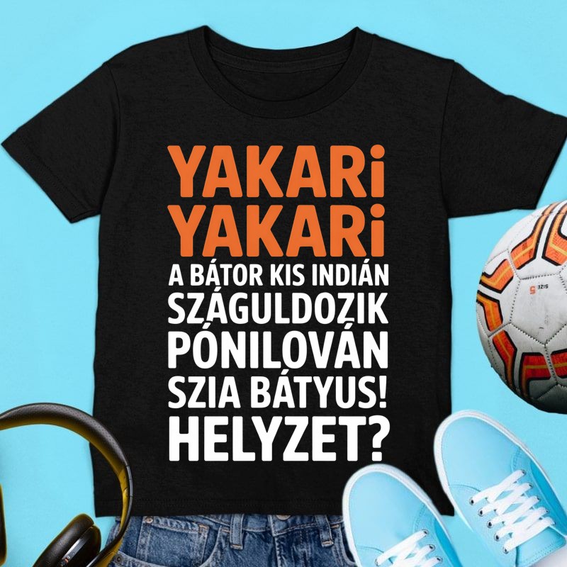 Gyerek póló Yakari a bátor kis indián