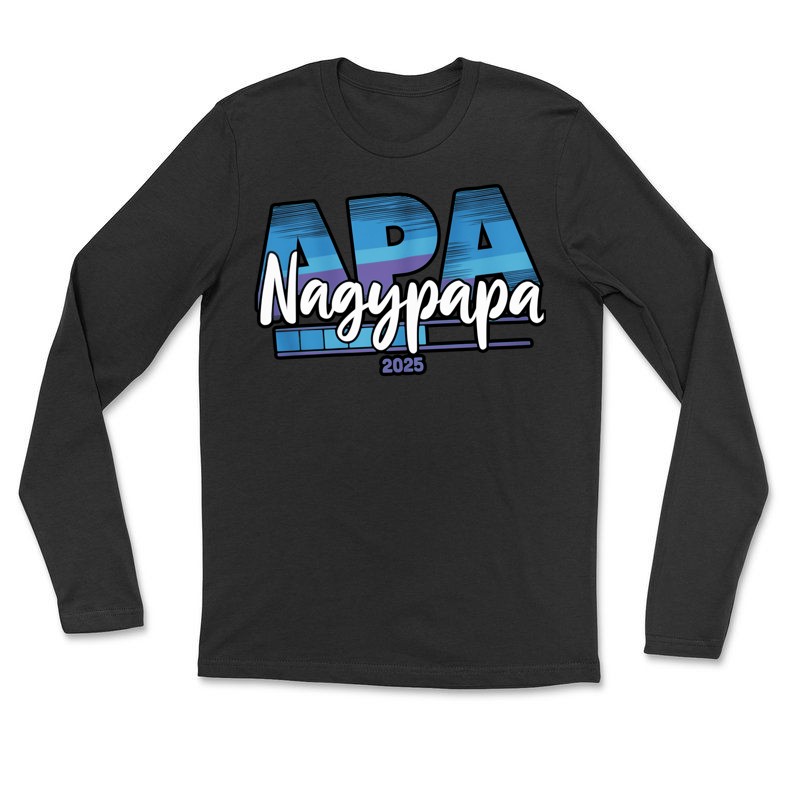 Hosszú ujjú póló (unisex) Nagypapa leszek