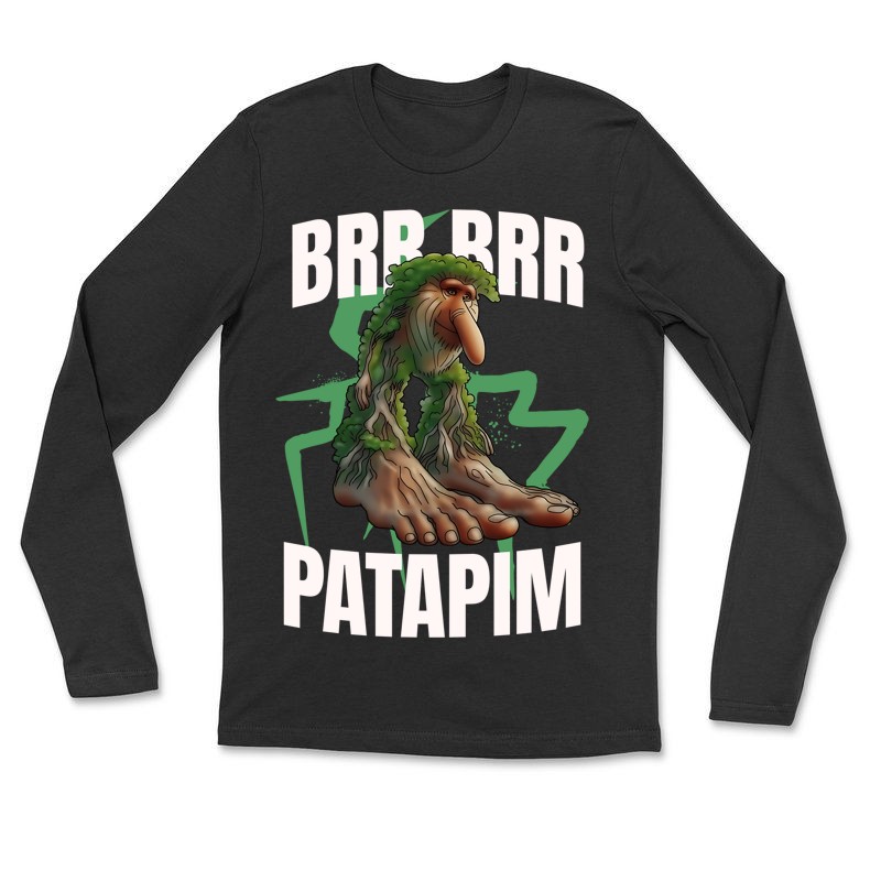 Gyerek hosszú ujjú póló BRR BRR patapim Italian Brainrot meme